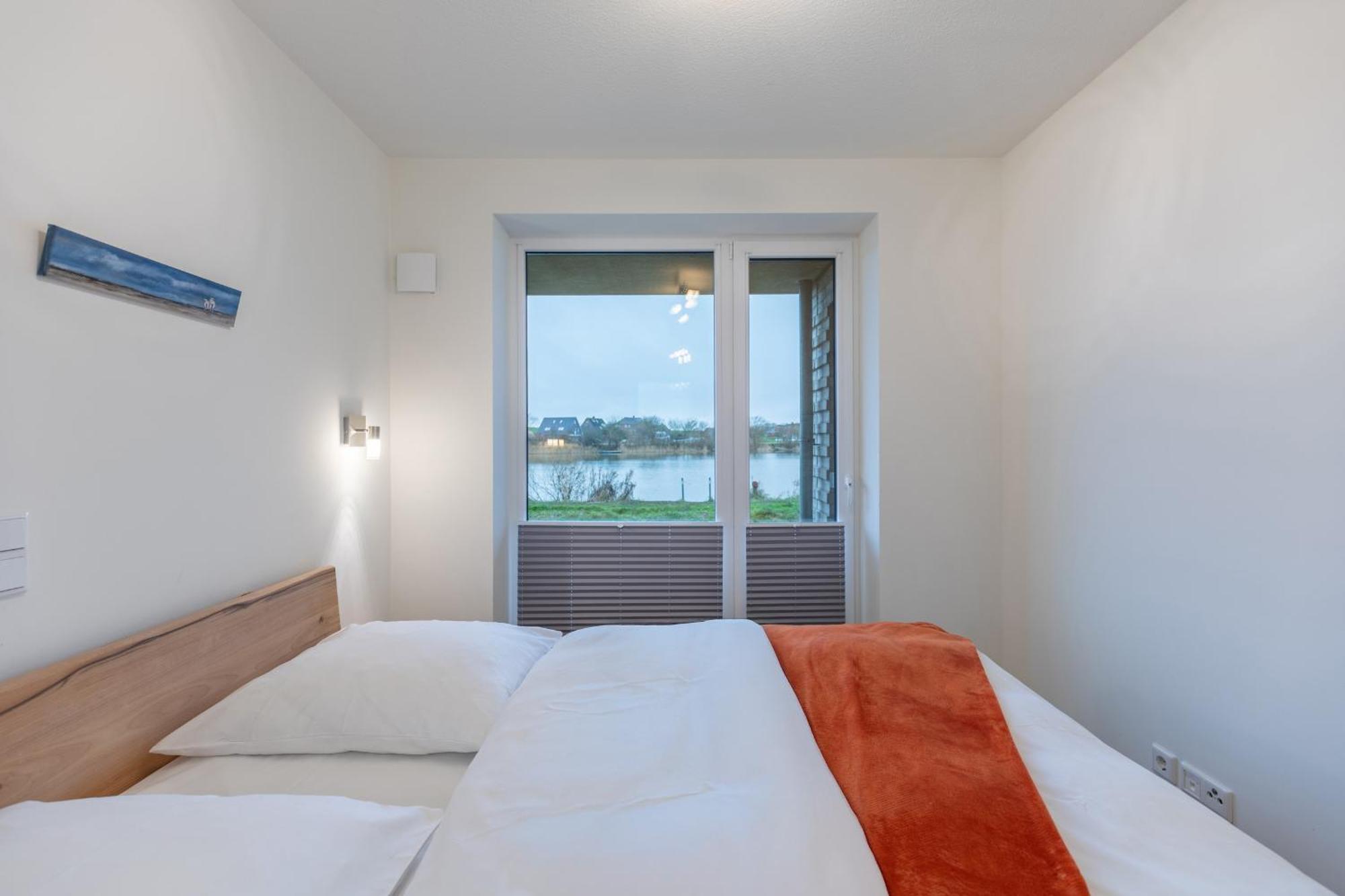 Ferienwohnung "Halligstork" Direkt Am Nordseedeich Mit Blick Auf Den See Nordstrand Dış mekan fotoğraf