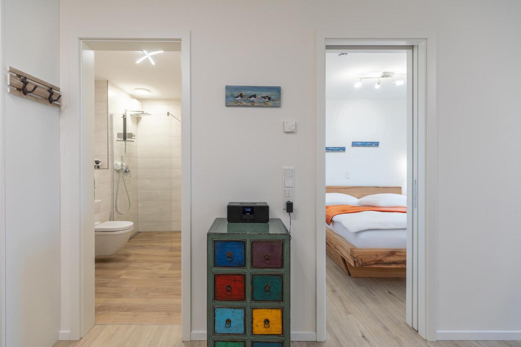 Ferienwohnung "Halligstork" Direkt Am Nordseedeich Mit Blick Auf Den See Nordstrand Dış mekan fotoğraf